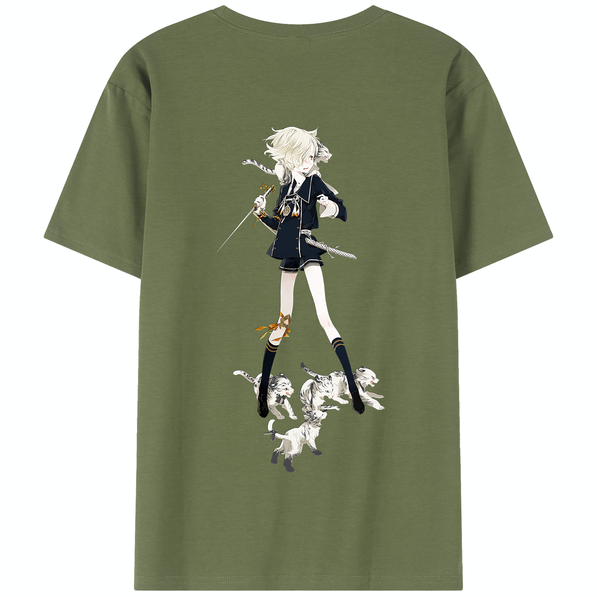 （画像用） 刀剣乱舞 Touken Ranbu 綿100％半袖Tシャツ（背面プリント）